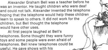 Preview of Biography Bank: Inventor, ALEXANDER GRAHAM BELL w/ 4 Multiple Choice Reading Qs