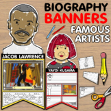Biography Banners / Pennants - Famous Artists