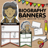 Biography Banners + Pennants - Native American History