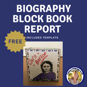 Preview of Biography Block to Research and Present - Fun Book Report Alternative - FREE