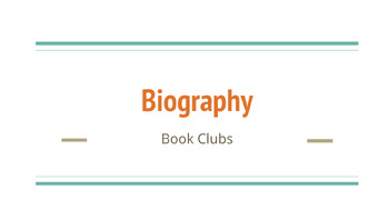 Preview of Biography Book Club Slides