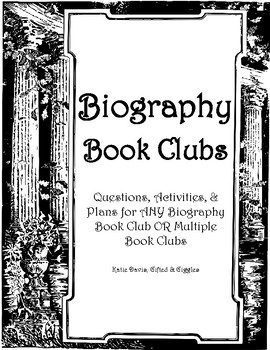 Preview of Biography Book Clubs for ANY Biography