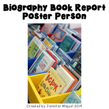 biography book report poster