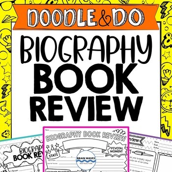 Preview of Biography Book Review, Biography Project, Doodle Book Report for Biographies
