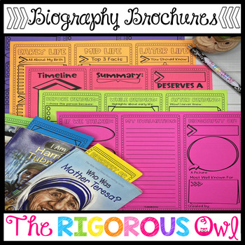 Preview of Biography Brochures Perfect for ANY Biographical Research