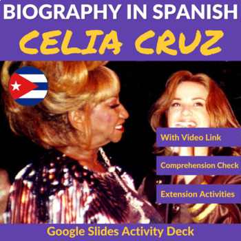 Preview of Biography - Celia Cruz (Singer) - Cuba (Spanish & English)