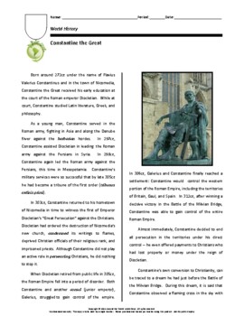 Preview of Biography: Constantine the Great (distance learning option)