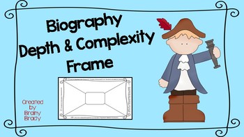 Preview of Biography Depth & Complexity Frame