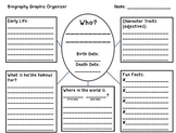 Biography Graphic Organizer - Elementary