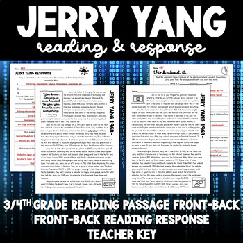 Preview of Biography - Jerry Yang: AAPI History Reading & Open-Ended Response
