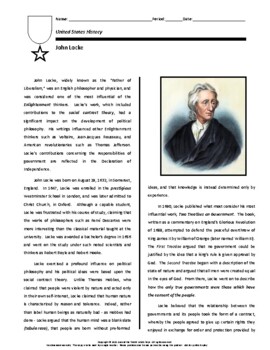 Preview of Biography: John Locke (distance learning option)