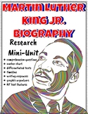 Martin Luther King Jr. Biography Research Mini-Unit