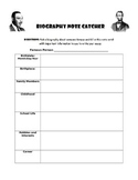 Biography Note Catcher