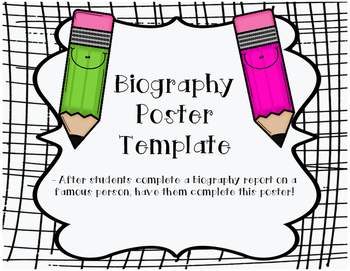 Preview of Biography Poster Template
