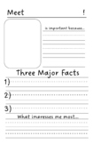 Biography Poster Template, lower elementary
