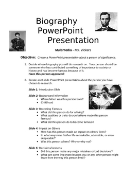 Writing a Biography - PowerPoint PPT Presentation