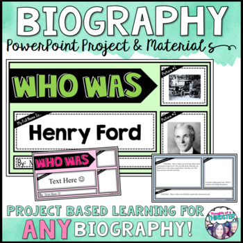 Preview of Biography PowerPoint Project: Digital Learning