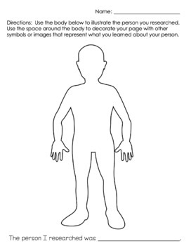 Biography Project | Biography Portrait Activity by Smore Teaching