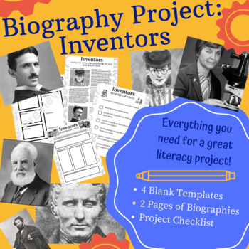 Preview of Biography Project - Inventors