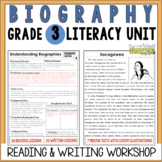 Biography Reading & Writing Workshop Lessons & Mentor Texts - 3rd Grade