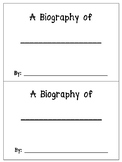 Biography Report Booklet