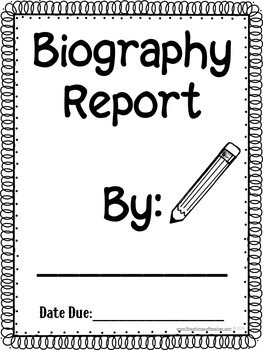 Biography Report Research Template Project 3rd 4th 5th Grade Tpt