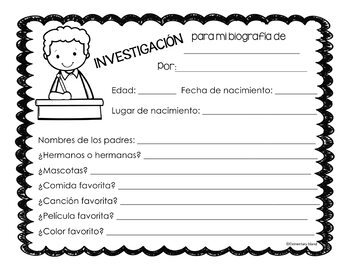 bio assignment in spanish