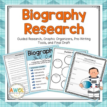 Preview of Biography Template Report and Research
