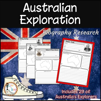 Preview of Biography Research Diary - Australia's Explorers |  Australian Curriculum