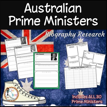 Preview of Biography Research Diary - Australian Prime Ministers
