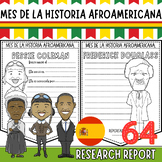 Biography Research Graphic Organizers Report - Mes de la H