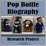 Biography Research Graphic Organizers (with pop bottle project)