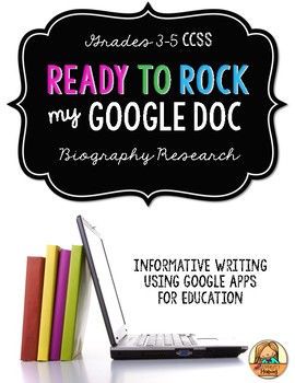 Preview of Biography Research: Multi-Draft Informative Writing using Google Docs {CCSS}