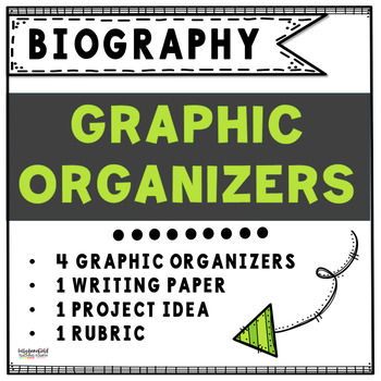 Preview of Biography Graphic Organizers Research Project Book Report and Writing Templates