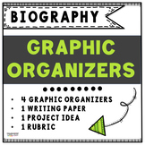 Biography Graphic Organizers Research Project Book Report 