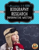 Biography Research Report: Multi-Draft Informative Writing for Grades 3-5 (CCSS)
