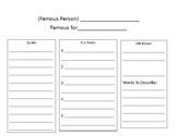 Biography Research Template