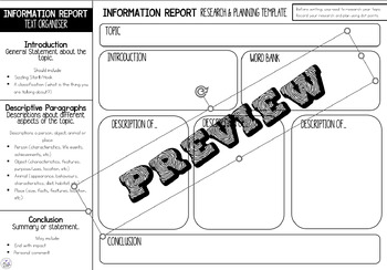 Preview of Biography Research and Planning Template