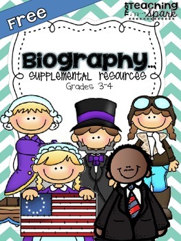Preview of Biography Resources for Grades 3-4
