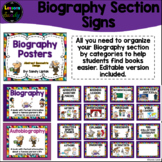 Biography Section Signs (Abstract Geometric Design)