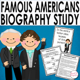 Biography - Famous Americans - Text Features and Lapbook