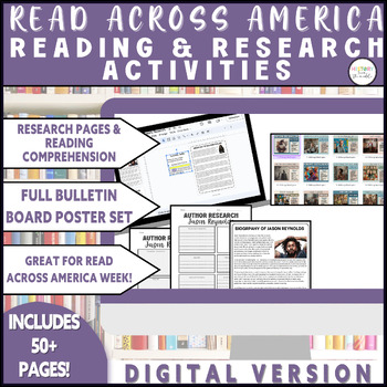 Preview of Read Across America Week Activities | Reading Comp & Writing -Digital