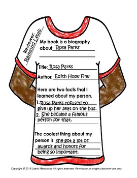 Preview of Biography T-Shirt Report