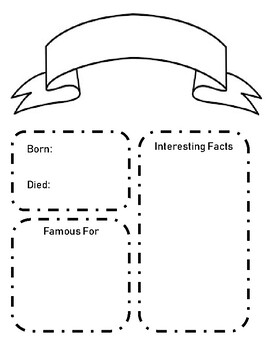 biography template teachers pay teachers