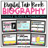 Biography Template | Digital Tab Book | Google Slides & Po