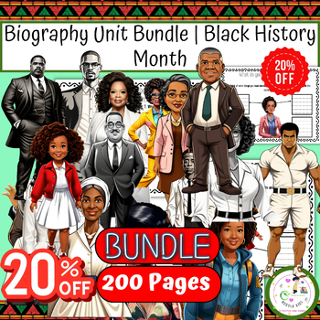 Preview of Biography Unit Bundle | Black History Month