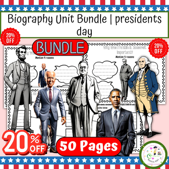 Preview of Biography Unit Bundle | presidents day