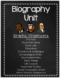 Biography Unit Graphic Organizers