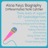 Biography Video Note Catcher: Alicia Keys