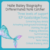 Biography Video Note Catcher: Halle Bailey